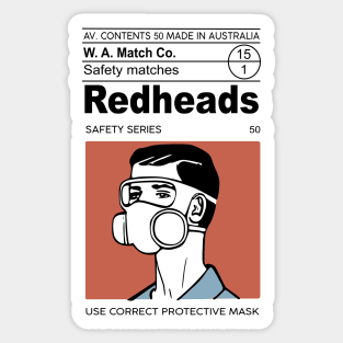 Redheads Sticker